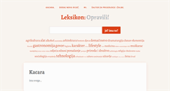 Desktop Screenshot of leksikon.thinking-garment.com